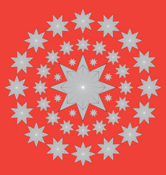 Circular stars vector