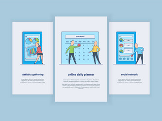 mobile app with user-friendly interface concept vector image