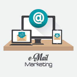 Email marketing design vector