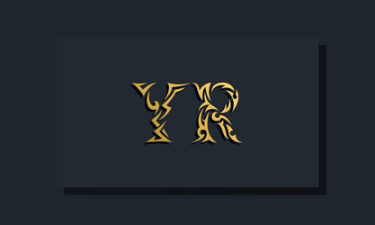 Initial letters yr logo design bundle Royalty Free Vector