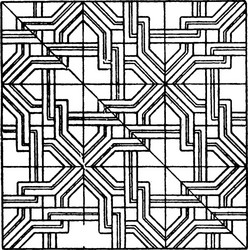 modern square panel is a repeating patterns vector image
