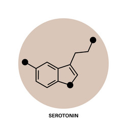 Serotonin dopamine formula Royalty Free Vector Image