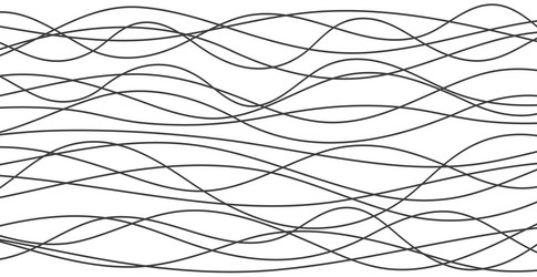 hand drawn lines abstract pattern wave simple vector image