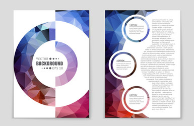 abstract layout background set for art vector image