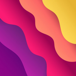 Abstract gradient wavy square background vector