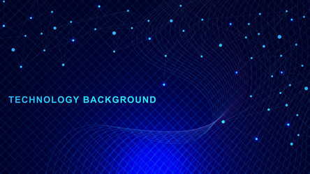 abstract technology with connecting dots and lines vector image
