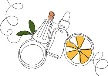 continuous drawing of one line top view vector image