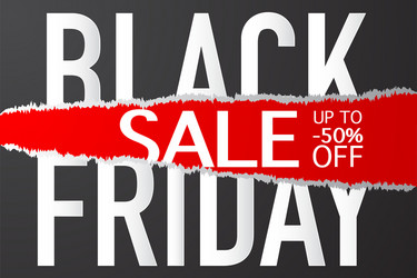 black friday sale advertisement mock up vector