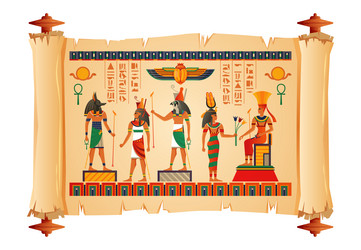 Ancient egypt scene egypt banner Royalty Free Vector Image