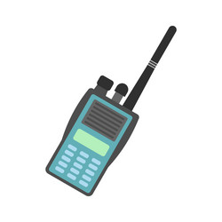 Military radio flat icon vector