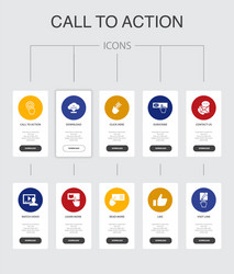 Call to Action Icons - UI Elements vector image