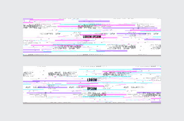 Stock set of abstract web banners vector