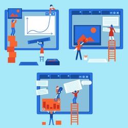 Web Development & Website Building vector