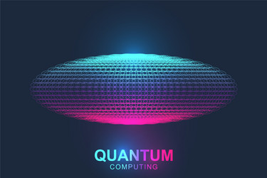 Quantum computing Royalty Free Vector Image - VectorStock