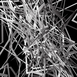 abstract artistic graphic with random overlapping vector image