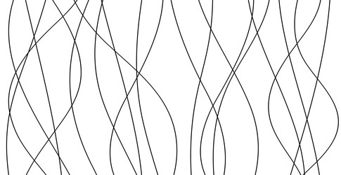 Hand drawn lines abstract pattern wave simple vector