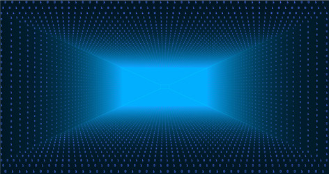 data flow visualization triangle tunnel vector image