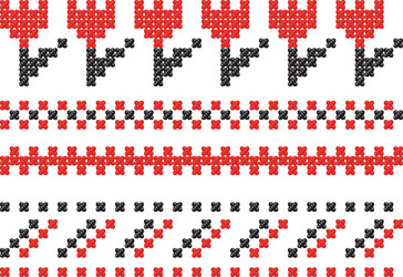 slavic embroidery Vector Image