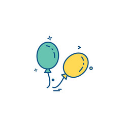 Balloons icon design vector