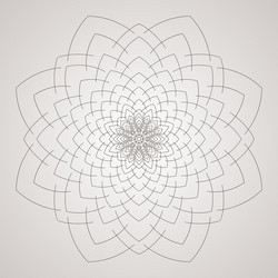 circular pattern in the form of intricate vector image