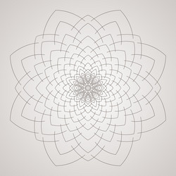 Circular pattern in the form of intricate vector