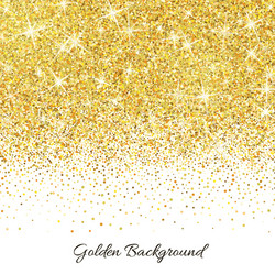 Gold Glitter Sparkle Texture Vector Image