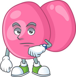 streptococcus pyogenes with waiting gesture vector image