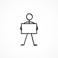 Stick Man Stick Figure Holding Blank Sign Stock Illustrations – 195 Stick  Man Stick Figure Holding Blank Sign Stock Illustrations, Vectors & Clipart  - Dreamstime