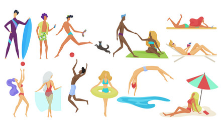 Girl Walking Beach Vector Images (over 970)