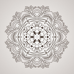 Circular pattern in the form of intricate vector