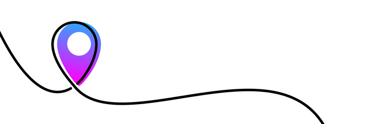 Continuous Location Pointer vector image