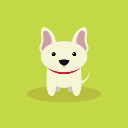 cute cartoon dog vector