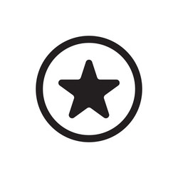 star icon simple sign for web site and mobile app vector image