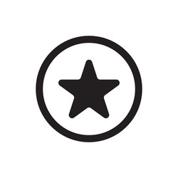 Star icon simple sign for web site and mobile app vector