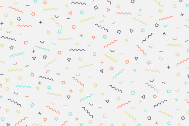 abstract memphis geometric pattern design vector image