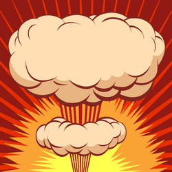 Boom comic book explosion element Royalty Free Vector Image