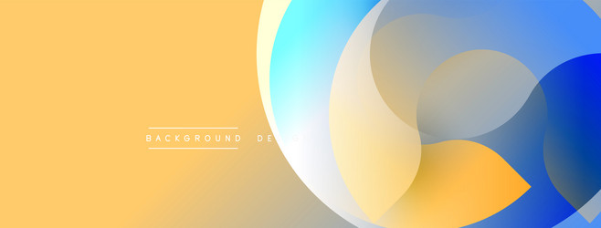 abstract design features overlapping circles vector image