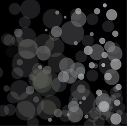 Black bokeh abstract light background vector