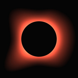 circle illuminate light frame with color gradient vector image