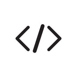 Coding icon simple sign for web site and mobile vector