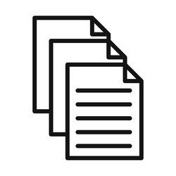 file management icon for digital documentation vector image