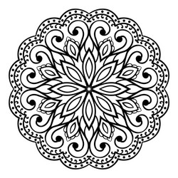 Intricate Mandala Ornament Vector Image