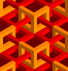 Blue cubes isometric seamless pattern Royalty Free Vector