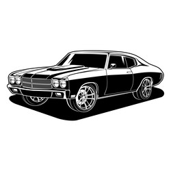 Muscle car poster Royalty Free Vector Image - VectorStock