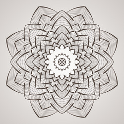 Circular pattern in the form of intricate vector