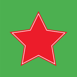 Flat style retro star icon Royalty Free Vector Image