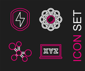 Set line xyz coordinate system molecule atom vector