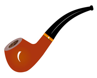 smoking pipe vector