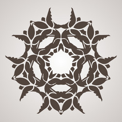 Circular pattern in the form of intricate vector