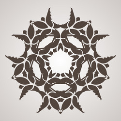 Circular pattern in the form of intricate vector